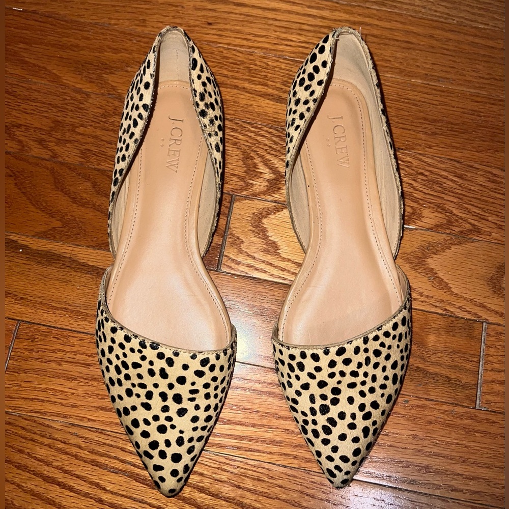 Leopard print flats